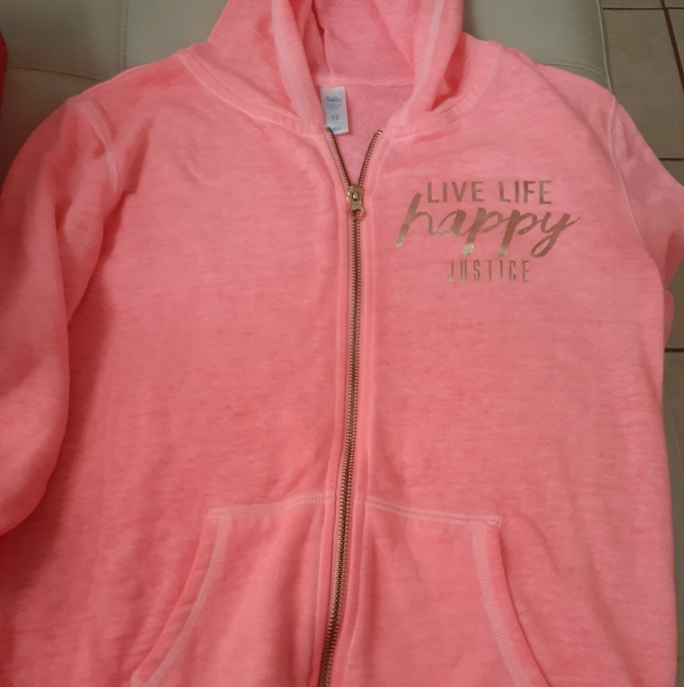Justice Zipper Hoodie Jacket
